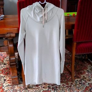 Cowl Neck Sweater Dress w/ Hoodie